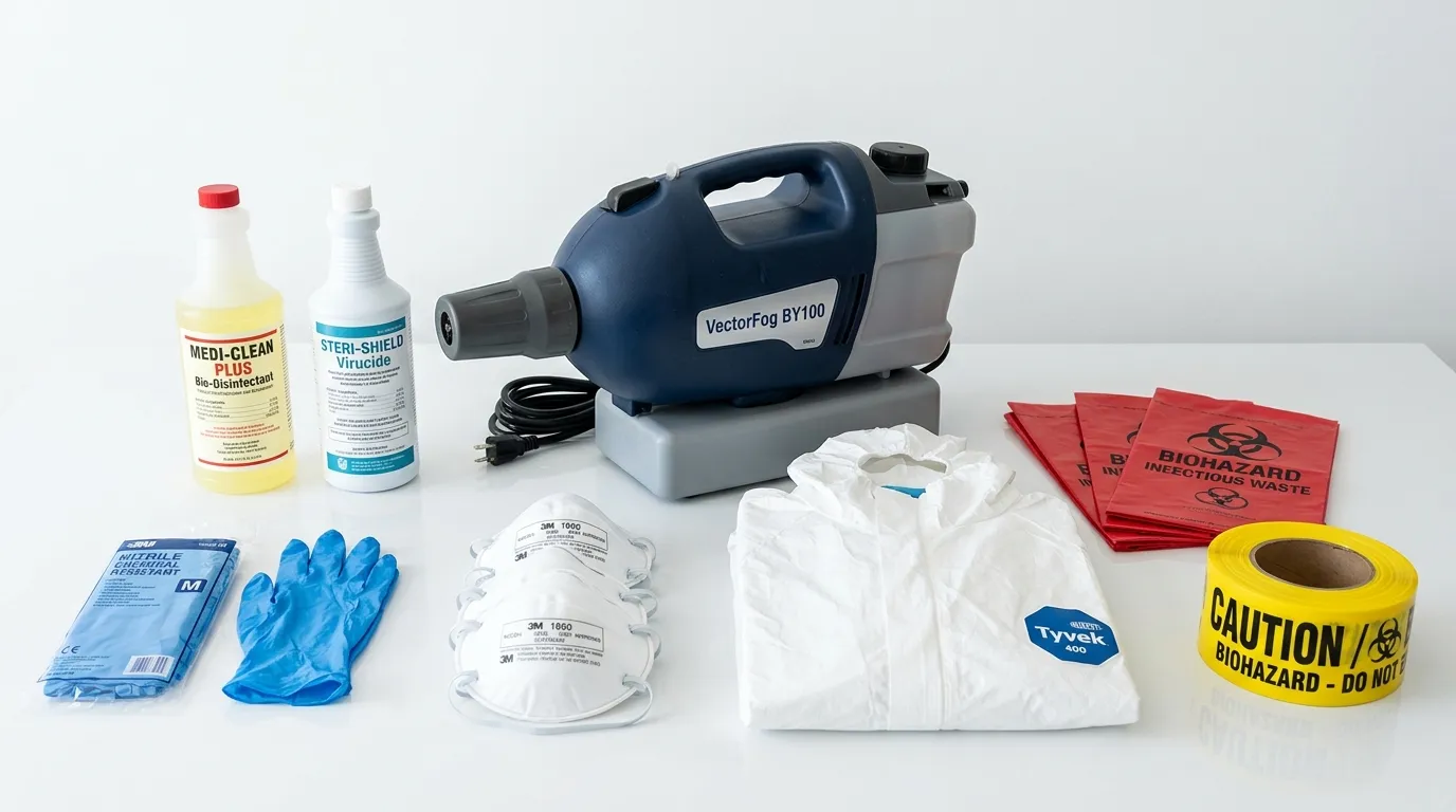 Professional biohazard remediation crew working in Winter Springs