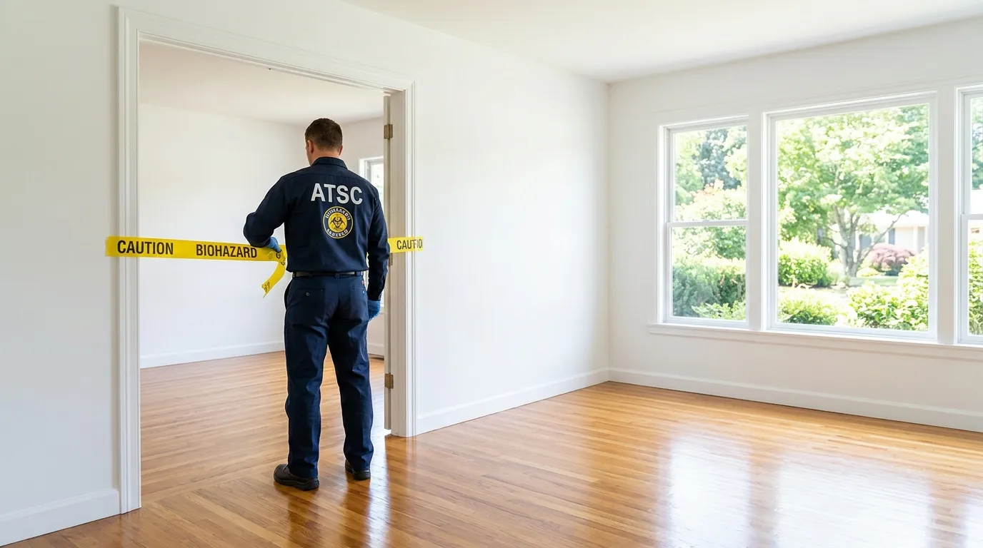 Certified biohazard cleanup crew performing Trauma Scene Cleanup in Winter Springs